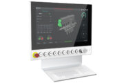 PSE 6000 Panel PC industriale con pulsantiera integrata per postazione di comando con tastiera integrata