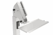 Supporto palo acciaio inox per Panel PC con possibilità di supporto tastiera aggiuntivo