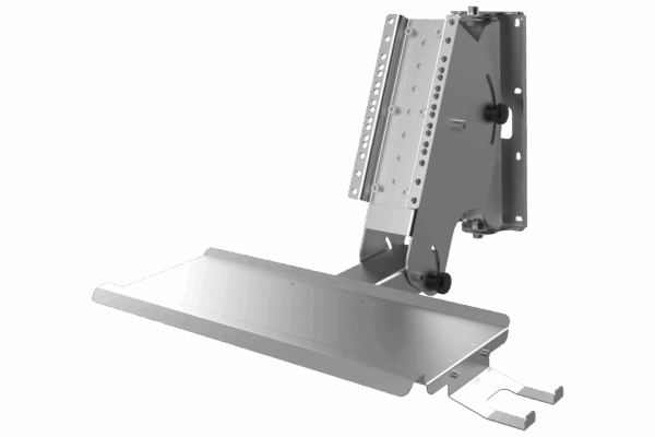 Supporto da parete con supporto tastiera in acciaio inox per Panel PC