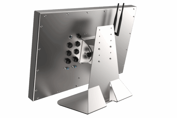 Supporto da tavolo in acciaio inox per Panel PC