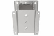 Supporto VESA 100 snodabile in acciaio inox o alluminio verniciato