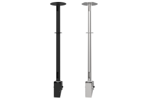 Supporto per Panel PC acciaio inox e alluminio sospeso a soffitto